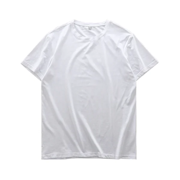Dukeen Summer Thin Ice Silk T-Shirt for Men Crew Neck Short Sleeve Casual Soft Fitness Tops Plain Modal Cotton Oversized Tees - Image 6